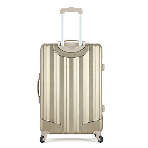 Rockland Santa Fe Hardside Spinner Wheel Luggage Set, Bronze, 3-Piece Set (20/24/28)