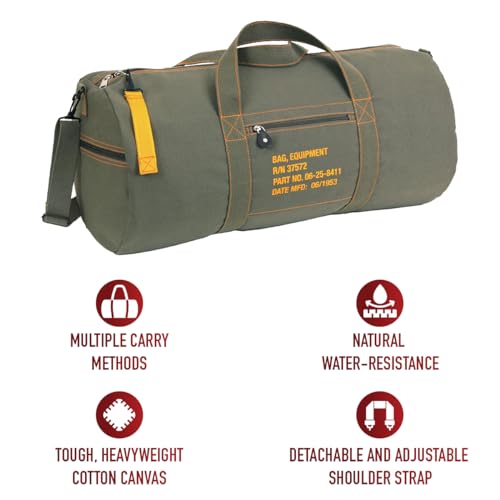Rothco Canvas Equipment Bag Heavy Duty Utility Gear Travel Tote