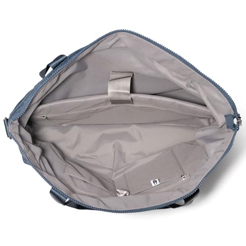 Baggallini Carryall Laptop Tote - Medium 12x19 Inch Travel Crossbody Shoulder Bag