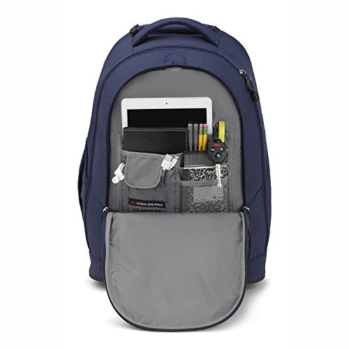 High Sierra Chaser Wheeled Laptop Backpack, True Navy