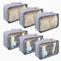 CvoMep 6 Pcs Packing Cubes Luggage Organizers Small Mesh Clothing Underwear Bag Foldable Laundry Bags for Travel Hiking Camping Backpacking