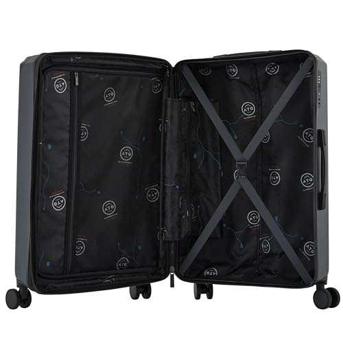 Wrangler ATG Trailway Expandable Hardside Luggage, Jet Black, 22" Carry-On