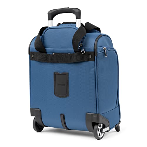 Travelpro Luggage Maxlite 5 Softside Lightweight Rolling Underseat Compact Carry on Upright 2 Wheel Bag, 15-Inch — Ensign Blue