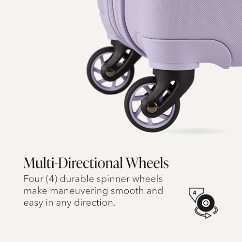 SwissGear 7366 Signature Hardside Expandable Luggage with Spinner Wheels, TSA Lock, Evening Haze, Checked-Medium 23-Inch