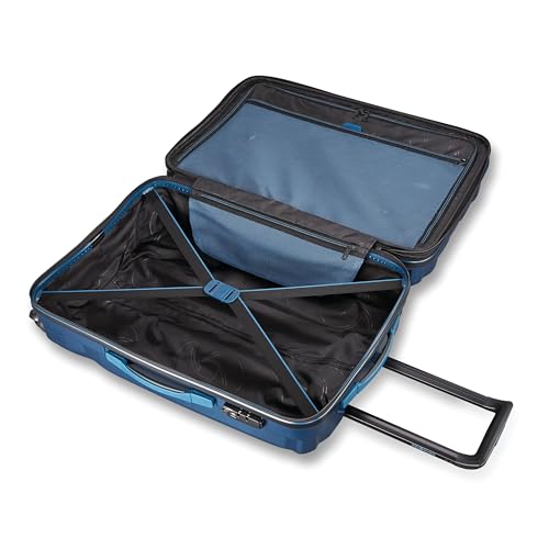 Samsonite SWERV DLX Spinner 4 Wheel 3-Piece Set Hard Side Travel Suitcase with Side Carry Handle, Telescopic Handle, and TSA Lock, Lagoon