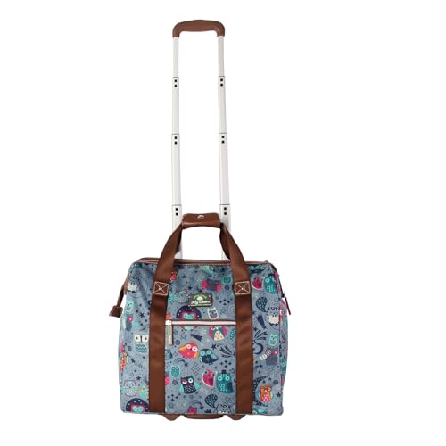 Lily Bloom Luggage 3 Piece Softside Spinner Suitcase Set Collection (Night Owl)