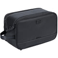 ZEEMO Large Toiletry Bag for Men, Water Resistant Travel Dopp Kit, Double Sided Full Open Shaving Grooming Organizer, Bathroom Accessories & Cosmetics Case, Black