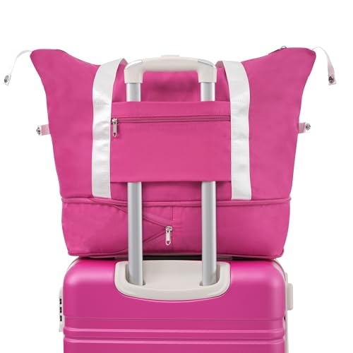 Merax Luggage Sets 24 Inch Suitcase with TSA Lock Hardshell Carry On Luggage with Duffel Bag