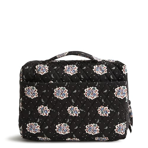 Vera Bradley Women's Premium Cotton Lay Flat Travel Organizer, Feathery Bouquets, One Size
