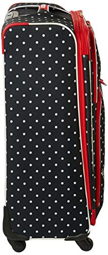 American Tourister Disney Softside Luggage with Spinner Wheels, Minnie Mouse Red Bow, Checked-Large 28-Inch