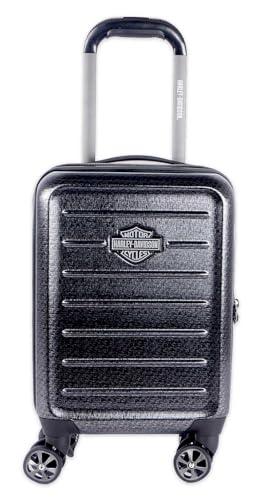 Harley-Davidson 4 Piece Cruiser Hard Sided Expandable Wheeling Luggage Set Grey