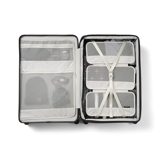 NOMATIC METHOD Roller Luggage: METHOD Check-In Roller Luggage, Premium Heavy-Duty Checked - Expandable Deep Suitcase with Compression Straps - Hard Case for Men and Women (Black)