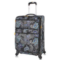 LUCAS Designer Luggage Carry On Collection - Expandable 20 Inch Suitcase - Durable Small Ultra Lightweight Bag with 4-Rolling Spinner Wheels (Diva)