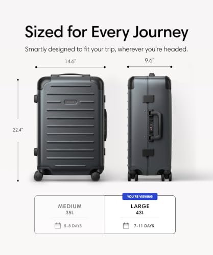 Solgaard Carry-On Closet Original - Hard-Shell 22.4" Travel Luggage (Grey)