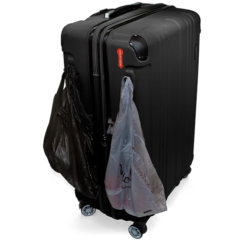 Gabbiano Bravo Expandable Hardside Suitcases with Spinner Wheels, Rolling Travel Bag Bundle, Lightweight ABS Hardshell, 3-Piece Hardside Luggage Set (Black, Large 31")