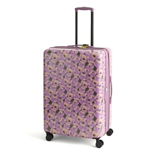 Hardside 29 Inch Adair Spinner Suitcase, Curly Tulips Purple, One Size