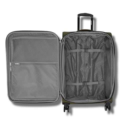 Samsonite Saire LTE Softside Expandable Luggage with Spinner Wheels, Olive Green, 2-Piece Set (Carry-on/Medium)