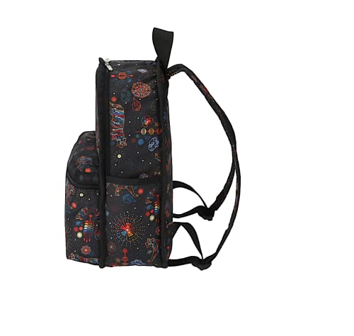 LeSportsac Bright Fortune Basic Backpack/Rucksack, Style 7812/Color E476, Festive & Colorful Graphics Artfully Arranged Celebrate Year of the Tiger, Evoking Optimism & Strength