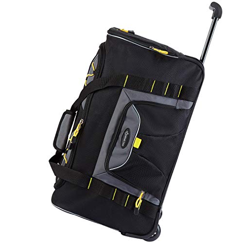 TPRC Sierra Madre Duffel Bag, Black, 21" Rolling