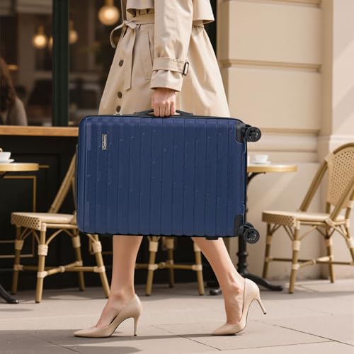 Cosbarn Luggage Sets 5 Piece Suitcases with Wheels, Suitcase Set ABS Hard Case Luggage with Spinner Wheels Durable Travel Luggage