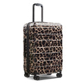 VIVIcity Cheetah Print Carry on Luggage 22x14x9 Airline Approved, Expandable 20 Inch Hardside Suitcase with Wheels TSA Lock, PC+ABS Lightweight Carry on Suitcases for Women