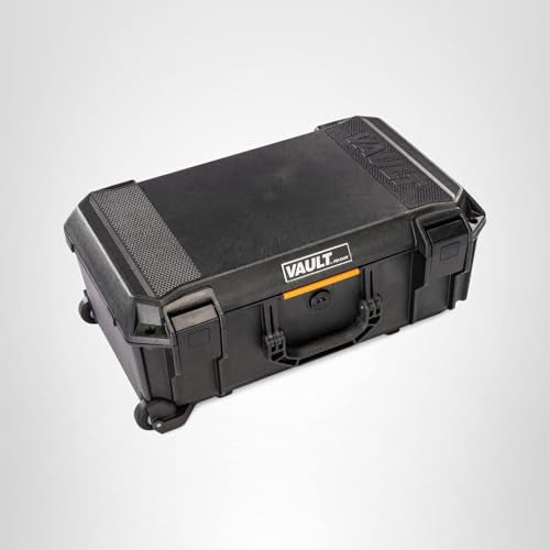 Pelican Vault v525 Case with Foam for Equipment, Electronics Gear, Camera, Drone (Black)