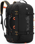 Tolaccea Travel Backpack for Men Women, 40L-50L Carry On Backpack with Wet Dry Compartment, TSA Approved Laptop Daypack Fits 15.6", Convertible Expandable Large Rucksack Duffel Bag for Work Travel