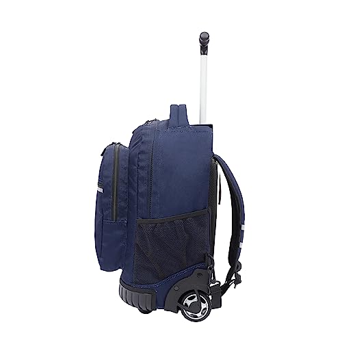 Travelers Club 18" Rolling Backpack with Shoulder Straps, Navy Blue