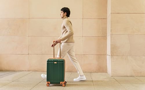 Dockers Hooper Hardside Expandable 8-Wheel Spinner Travel Carry On Luggage, 20-Inch, Ponderosa Pine
