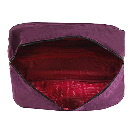 BEBE Women's Rolling Duffel, Dark Purple