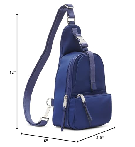 Calvin Klein Shay Organizational Sling Backpack, Medieval Blue,One Size