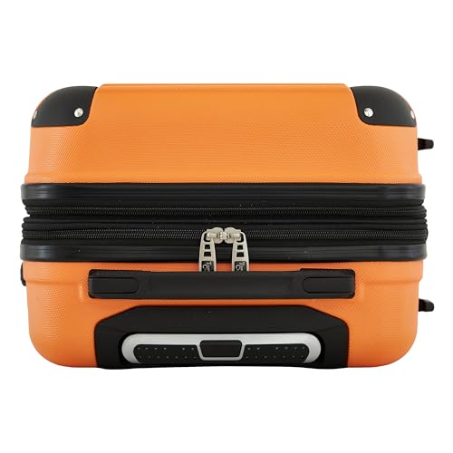 Travelers Club Phoenix Luggage, Sun Orange, 22-Inch Carry-On