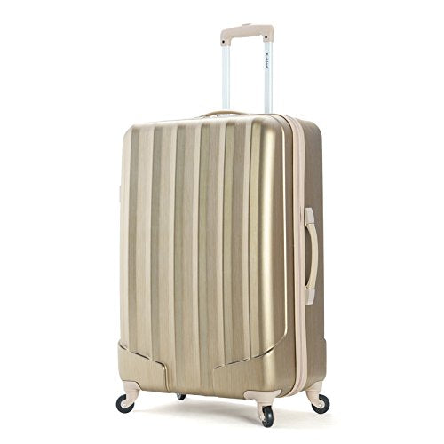 Rockland Santa Fe Hardside Spinner Wheel Luggage Set, Bronze, 3-Piece Set (20/24/28)