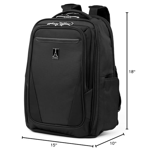 Travelpro Maxlite Lightweight Laptop Backpack, Fits 15" Laptop & 11" Tablet, Water-Resistant, 18-Inch — Black