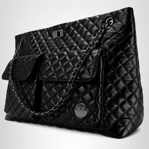 Badgley Mischka Diana Vegan Leather Weekender Duffel Bag