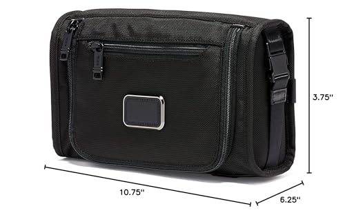 TUMI - Alpha Travel Kit - Travel Toiletry Bag - Compact Travel Organizer for Cosmetics & Essentials - TUMI Tracer - Black