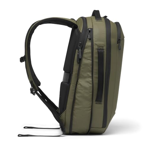 NOMATIC Navigator RS Pack 15L: 15L Premium Backpack w/ 6L Built-In Expansion - Water Resistant Anti Theft Backpack - Laptop Bag - Computer Backpack - Expandable Ranger Green Backpack