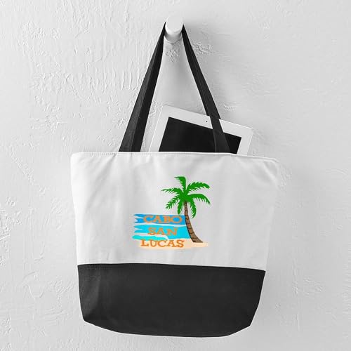 CafePress Cabo San Lucas Canvas Tote Top Zipper Closure
