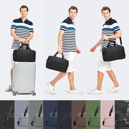 Kono Travel Duffel 20L Under Seat Carry-On Sports Tote Gym Weekender Overnight Bag - 15.75"x9.84"x7.87" Black