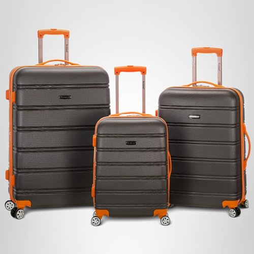 Rockland Melbourne Hardside Expandable Spinner Wheel Luggage, Carry-On 20", Charcoal