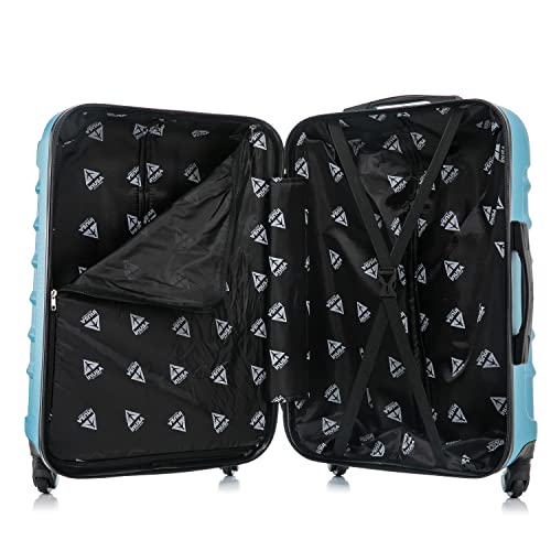 InUSA ENDURANCE Luggage with Spinner Wheels | Durable Lightweight Hardshell Suitcase, Spacious Travel Bag with Handle and Trolley | 20-Inch Carry On Small Luggage | Teal