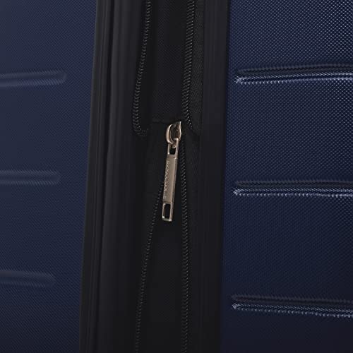 Wrangler Smart Spinner Hardside Luggage, 2 Piece Set, Navy Blue