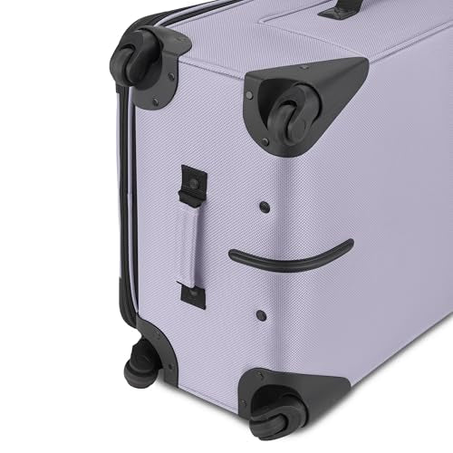 SWISSGEAR Sion Softside Expandable Spinner Luggage Durable Lightweight Travel Suitcase, Evening Haze, Checked-Large