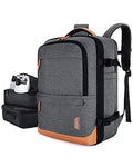 BAGSMART 37L Compression Travel Backpack, Expandable Carry On Backpack with Packing Cubes, Water Resistant Weekender Backpack Fits 17 Inch laptop, Luggage Daypack with Shoe Bag, Grey