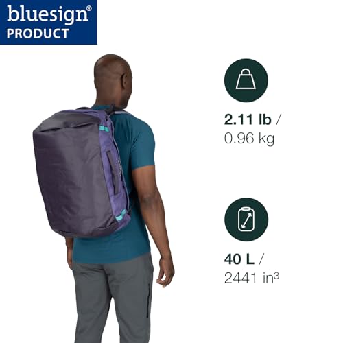 Osprey Transporter 40L Lightweight Travel Duffel Bag - Water Resistant Carry On Gear Bag for Men and Women, Pine Leaf