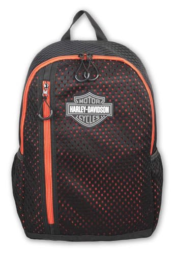 Harley-Davidson Rumble Bar & Shield Logo Backpack, Polyester w/Mesh - Black