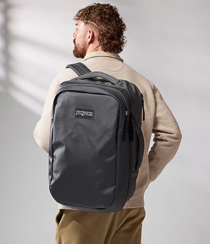 JanSport Good Latitude Travel Pack 40L – Large Carry On Backpack – Anti-Theft Zippers & 16 Inch Laptop Sleeve – Weekender Bag for Travel, Smokey Grit