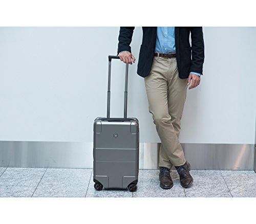 Victorinox Lexicon Hardside Expandable Spinner Luggage, Titanium, Carry-On-Global (21") (602104)