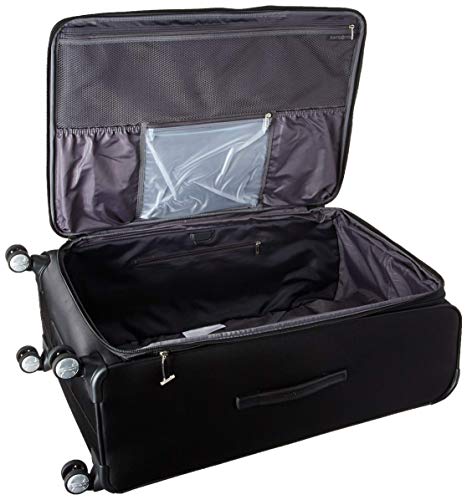 Samsonite Solyte DLX Softside Expandable Luggage with Spinner Wheels, Midnight Black, Checked-Large 29-Inch