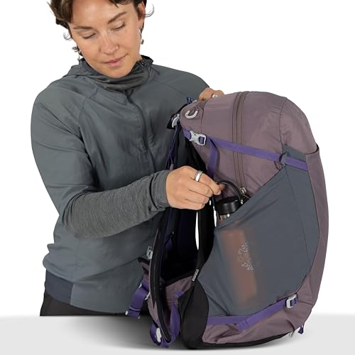 Osprey Hikelite 28L Durable Hiking Backpack - Travel Daypack with Rain Cover for Men and Women, Tungsten Yellow